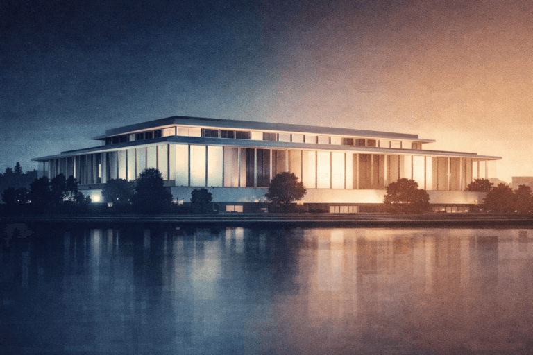 Trump-Kennedy Center 2025: What We Know Illustration of the Kennedy Center in Washington, D.C., representing recent news about proposed naming changes.